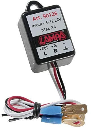 Lampa 90126, Dispositivo elettronico lampeggiatore per indicatori Led 6/12 / 24V, Multicolore, 1 pezzo