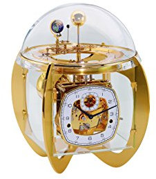 Moderne Tischuhr mit mechanischem Uhrwerk - Modern Style - Hermle -Tellurium- 23002-000352