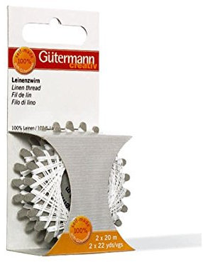 Leinen - Sternzwirn 2 x 20 m weiß von Gütermann 641740