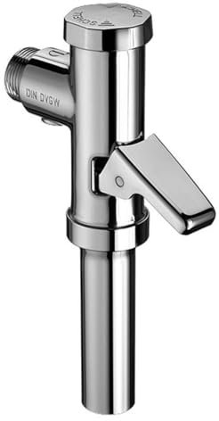 Schell WC-Druckspüler, Messing mit Spülstromregulierung, Verwendung: Flach und Tiefspülbecken, Fließdruck: ab 1,2 bar, 1/2Zoll, 28/26 mm, 160 mm, 40 mm, 1 Stück, verchromt, SCH022160699