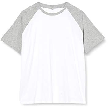 Build Your Brand Herren T-Shirt Raglan Contrast Tee, T-Shirt mit Raglan-Ärmeln, Rundhals, Regular Fit