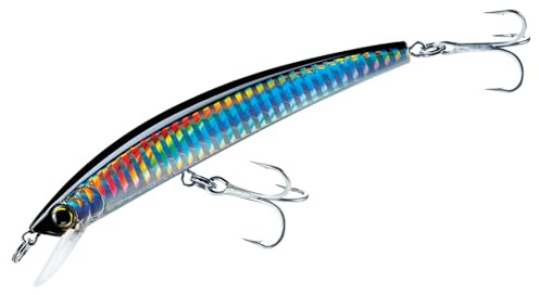 Yo-Zuri r1125-c4 Kristall Minnow Schwimmende Diver Lure, Silber Schwarz