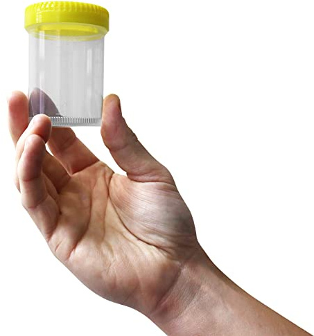 Qualicare 3 x 120ML SPECIMEN UNIVERSAL LID POLYPROPYLENE SAMPLE TEST LAB CLEAR BOTTLE CONTAINERS