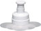 KitchenCraft Quarter Pounder Burger Press with 100 Wax Discs in Gift Box, Plastic, White, 11.5 x 11.5 x 13.5 cm