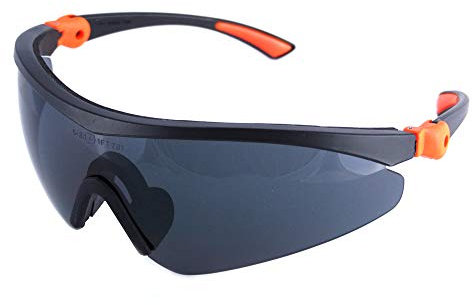 Click Stylish Black Tinted Lens Safety Glasses / Goggles
