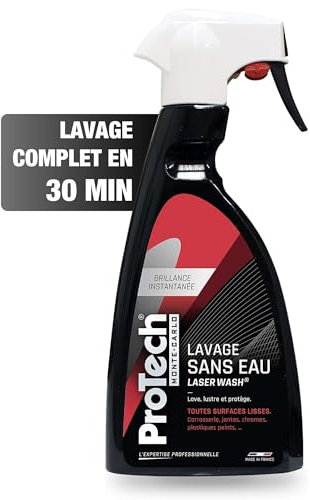 ProTechMC | Nettoyant sans Eau pour Voiture | Produit Nettoyage Voiture Toutes Surfaces | Produit Lave Vitres, Carrosserie, Plastiques Peints, Jantes | sans Rinçage | Made in France | 500 ML