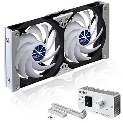 TITAN 35 133 Kühlschrank-doppellüfter, Multi-Colored, 140 mm