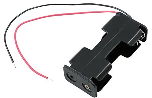 AA x 2 Open Battery Holder Box 1+1 With 150mm Wires Leads