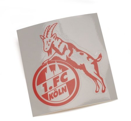 Sticker Aufkleber transparent (rot) 1. FC KÖLN