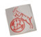 Sticker Aufkleber transparent (rot) 1. FC KÖLN