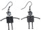 Freak Scene® Ohrringe ° Ohrstecker ° Silber-Look ° Modell: Robot-Girl