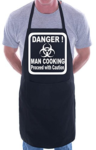 Print4U Danger Man Cooking BBQ Cooking Funny Novelty Apron