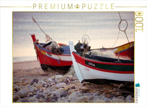 CALVENDO Puzzle EIN Motiv aus dem Kalender Portugal, traditionelle Fischerboote | 1000 Teile Lege-Größe 64 x 48 cm Foto-Puzzle für glückliche Stunden