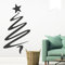 WANDKINGS Wandtattoo Weihnachtsbaum 27 x 50 cm weiß - erhältlich in 33 Farben