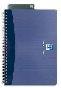 Oxford Spiral-Notizbuch A4 kariert, 100 Seiten, laminierter Karton-Deckel, 8 Farben, 1 Stück, kein Farbwunsch möglich