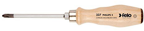 Felo Schraubendreher mit Holzgriff PH 1 x 80