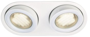 Massive 59602/31/10 Mono Twin Tiltable Downlight - White Incl. Gx53 9w