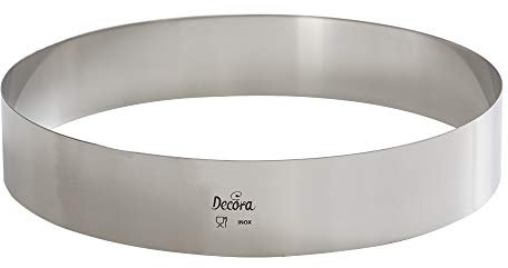 Decora 0063730 Cerchio Inox Ø 30 X H 4,5 Cm
