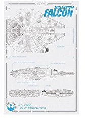 Poster, Plakat - Star Wars Episode Vii Das Erwachen der Macht - Millennium Falcon Plans, (61 x 91,5 cm), Stilvolle Bilder, die Ihnen helfen, die Wohnung oder das Büro zu erleuchten. Qualitätsgarantie. Das perfekte Design, Linien und Farben bringen in Ihr Haus die richtige Atmosphäre., 61 x 91,5 cm