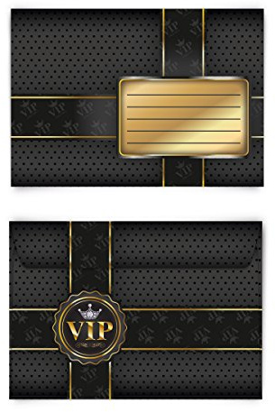 Briefumschläge (30 Stück) DIN C6 - VIP Gold