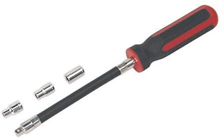 Sealey Vs063 Flexible Hose Clip Nut Driver Set 4Pc 5 6 and 7Mm