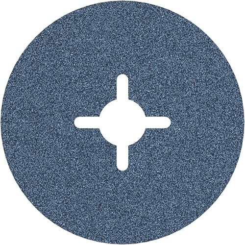 Bosch PRO R574 Fiberscheibe, 115 mm, G80 | für Stahl, Stahl, Körnung 80, Professional Zubehör Kleiner Winkelschleifer