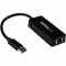 StarTech.com Adaptador de Red Ethernet USB 3.0, Adaptador NIC con Soporte para USB, USB a RJ45, con Puerto USB de Paso (USB31000SPTB)