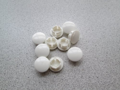 10x Weiß Rolladenschienen Kappen Kunststoff Abdeckkappen Stopsel