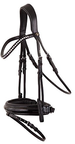 BR Trensenzaum Eston Lack Cob schwarz/silber