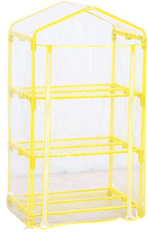 VERDEMAX Serra Azalea Colore Giallo 3 Ripiani 70x50xH125 cm