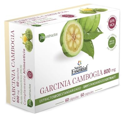 Nature Essential - Garcinia Cambogia Extract 300 mg - 60 Kapslar - 60% HCA Hydroxycitric Acid - Stödjer immunförsvaret och fettförlust