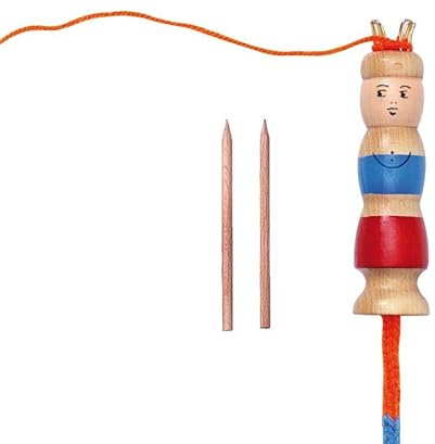 Betzold Strick-Marie – inkl. Holzstäbchen, Einstieg Stricken Strickliesel für Einsteiger:innen