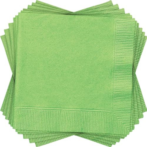Papierservietten - 13 cm - Lindgrün - Packung mit 20 Stück