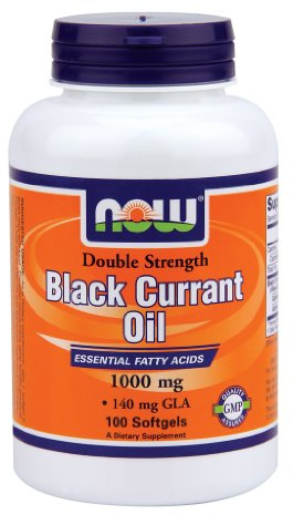 Now Foods Black Currant Oil 1000 mg - 100 Softgels 6 Pack