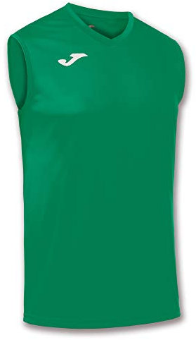 Joma - Camiseta Deportiva Sin Manga Hombre - Ligera y Transpirable Ideal para Todo Tipo de Deporte, Combi, Verde, XXL