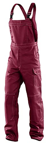 KÜBLER Workwear | ORGANIQ Arbeitslatzhose | bordeaux | Größe 66