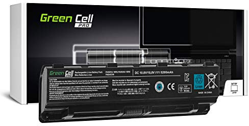 Green Cell Pro Serie PA5024U-1BRS Akku für Toshiba Satellite C850 C850D C855 C870 L850 L855 L870 (Original Samsung SDI Zellen, 6 Zellen, 5200mAh, Schwarz)
