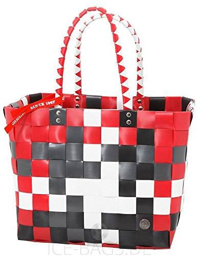 Witzgall Shopper Vintage Style 5010 59 NORA rot, 37cm x 24cm x 28cm, Einkaufstasche, Einkaufsshopper
