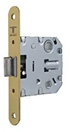 Tesa Assa Abloy - Cerradura de doble cerrojo para alto tráfico, 2004U, Frente Redondeado, Acero Esmaltado