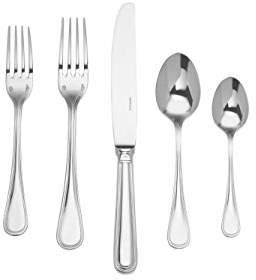 Servizio 72 Pezzi Monoblocco Contour Inox Argentato