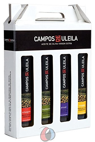 4 bouteilles 250 ml de cépages - Campos de Uleila - Huile d'olive extra vierge Espagnol par Oliva Oliva Internet S.L.