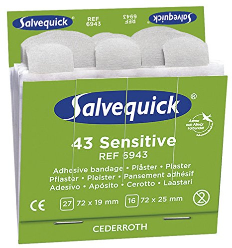 Salvequick Sensitive Pflaster, 6 Refills à 43 St.