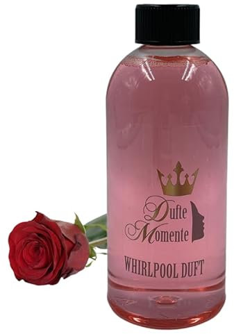 Dufte Momente | Whirlpool Duft 500ml | Rose | mit naturreinen und natürlichen ätherischen Ölen | kein Schaum | vegan und ohne Tierversuche