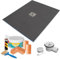 1200 x 1200 x 20mm Square Shower Tray with Centre Drain and Tanking Kit