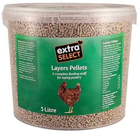Extra Select Complete Layers Pellets Poultry Feed Tub, 5 Litre