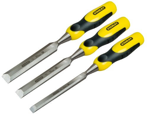 STANLEY 2-16-887 Set di Scalpelli Dynagrip 3 pezzi 10, 15, 20 mm
