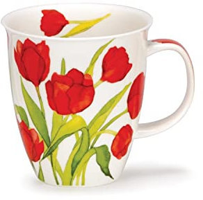 Dunoon Nevis Fine Bone China Mug - Flora Tulip