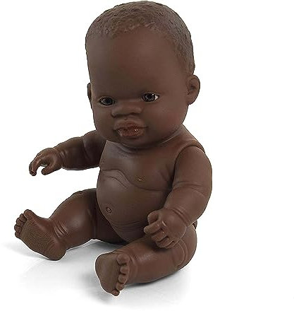 Miniland Babypuppe afrikanisches Mädchen 21cm-31144