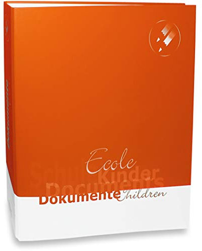 SAFE 4004 DIN A4 Ringbinder - Dokumenten Ordner Familie Schule - Für alle Unterlagen Berichte Rechnungen Zeugnisse Schulbescheinigungen Nachhilfe Test`s Klassenfahrten