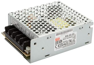 Mean Well RS-35-24 AC/DC Power Supply Module Closed 1.5A 36W 24V/DC